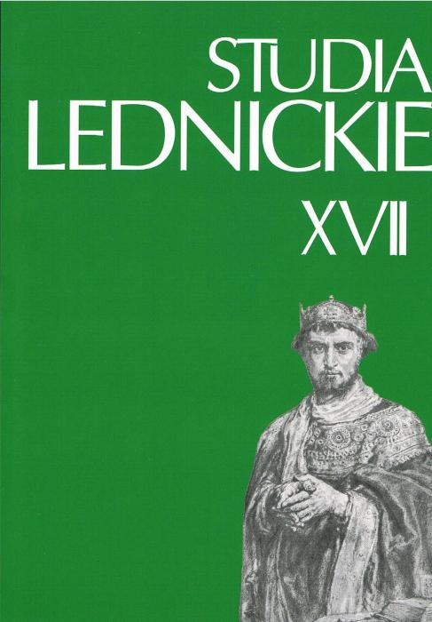 Studia Lednickie t. XVII